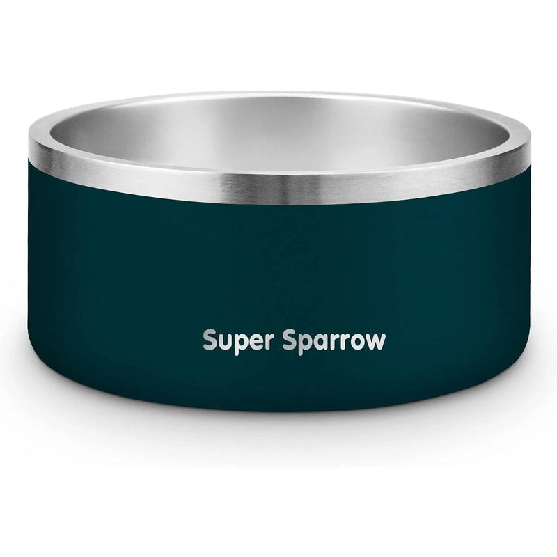 Comedouro para cães ou gatos, em aço inoxidável, base de silicone antiderrapante, lavável na máquina de lavar louça - PetDoctors - Loja Online