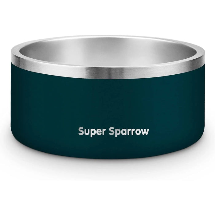 Comedouro para cães ou gatos, em aço inoxidável, base de silicone antiderrapante, lavável na máquina de lavar louça - PetDoctors - Loja Online
