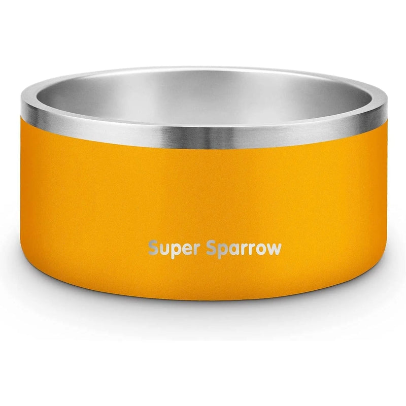 Comedouro para cães ou gatos, em aço inoxidável, base de silicone antiderrapante, lavável na máquina de lavar louça - PetDoctors - Loja Online