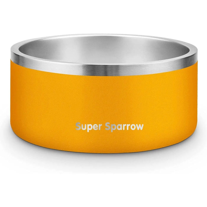 Comedouro para cães ou gatos, em aço inoxidável, base de silicone antiderrapante, lavável na máquina de lavar louça - PetDoctors - Loja Online