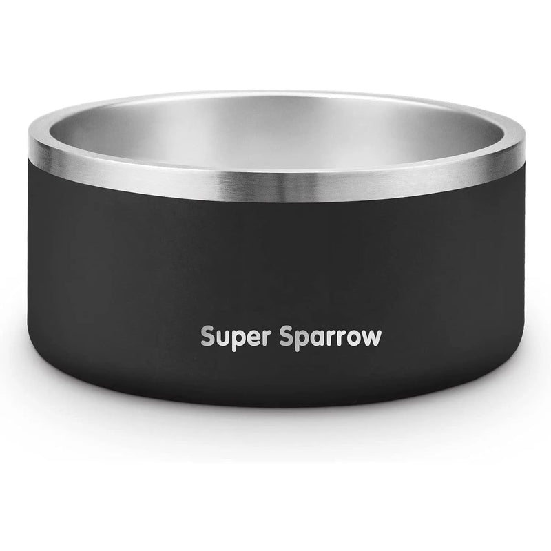 Comedouro para cães ou gatos, em aço inoxidável, base de silicone antiderrapante, lavável na máquina de lavar louça - PetDoctors - Loja Online