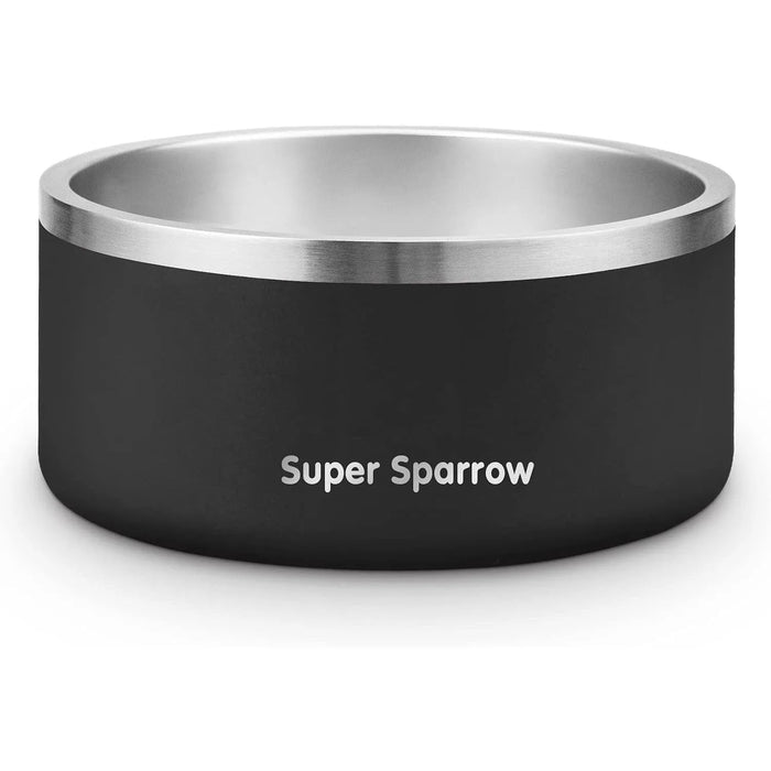 Comedouro para cães ou gatos, em aço inoxidável, base de silicone antiderrapante, lavável na máquina de lavar louça - PetDoctors - Loja Online
