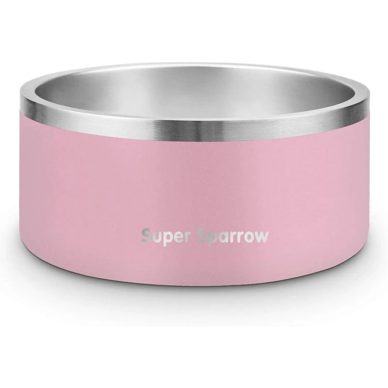 Comedouro para cães ou gatos, em aço inoxidável, base de silicone antiderrapante, lavável na máquina de lavar louça - PetDoctors - Loja Online
