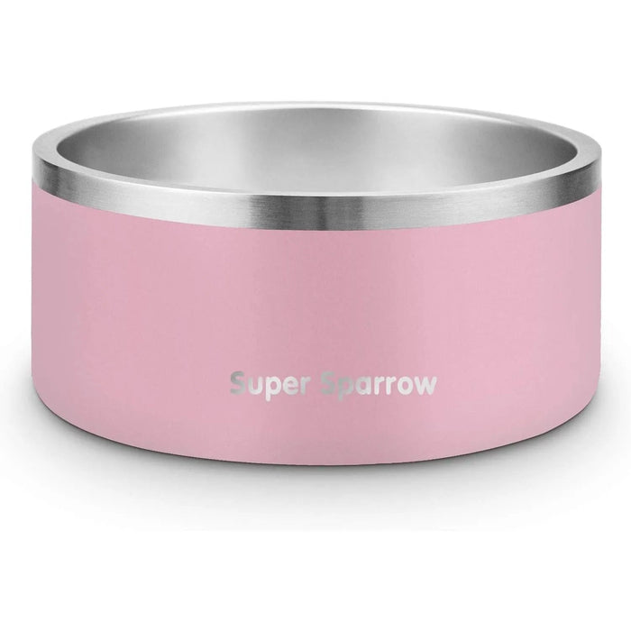 Comedouro para cães ou gatos, em aço inoxidável, base de silicone antiderrapante, lavável na máquina de lavar louça - PetDoctors - Loja Online