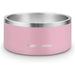 Comedouro para cães ou gatos, em aço inoxidável, base de silicone antiderrapante, lavável na máquina de lavar louça - PetDoctors - Loja Online