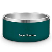 Comedouro para cães ou gatos, em aço inoxidável, base de silicone antiderrapante, lavável na máquina de lavar louça - PetDoctors - Loja Online