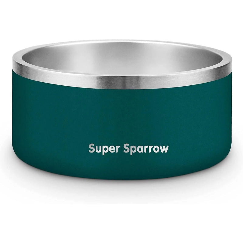 Comedouro para cães ou gatos, em aço inoxidável, base de silicone antiderrapante, lavável na máquina de lavar louça - PetDoctors - Loja Online