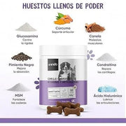 Complexo de glucosamina e condroitina para cães e gatos, alvo articulações e ossos fortes, 180 cápsulas, condroprotetor e anti - inflamatório, com vitamina C, açafrão, gengibre e rosa mosquito - PetDoctors - Loja Online