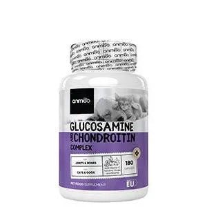 Complexo de glucosamina e condroitina para cães e gatos, alvo articulações e ossos fortes, 180 cápsulas, condroprotetor e anti - inflamatório, com vitamina C, açafrão, gengibre e rosa mosquito - PetDoctors - Loja Online