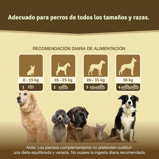 Comprimido condroprotetor para as articulações de cães com MSM, harpagófito, glucosamina, colagénio para fortalecer os ossos (125 cápsulas com hialurão e ômega3) - PetDoctors - Loja Online