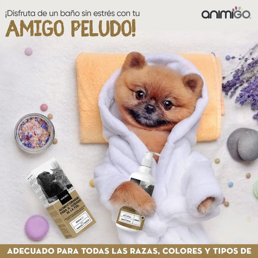 Condicionador para cães e gatos (500 ml) - Hidratante e Desembaraçante para peles sensíveis, suave para todos os tipos de pêlo e raças, hipoalergénico com óleo de côco e lavanda - PetDoctors - Loja Online