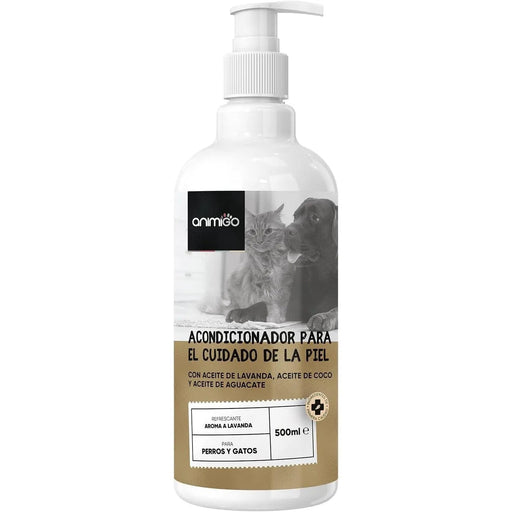Condicionador para cães e gatos (500 ml) - Hidratante e Desembaraçante para peles sensíveis, suave para todos os tipos de pêlo e raças, hipoalergénico com óleo de côco e lavanda - PetDoctors - Loja Online