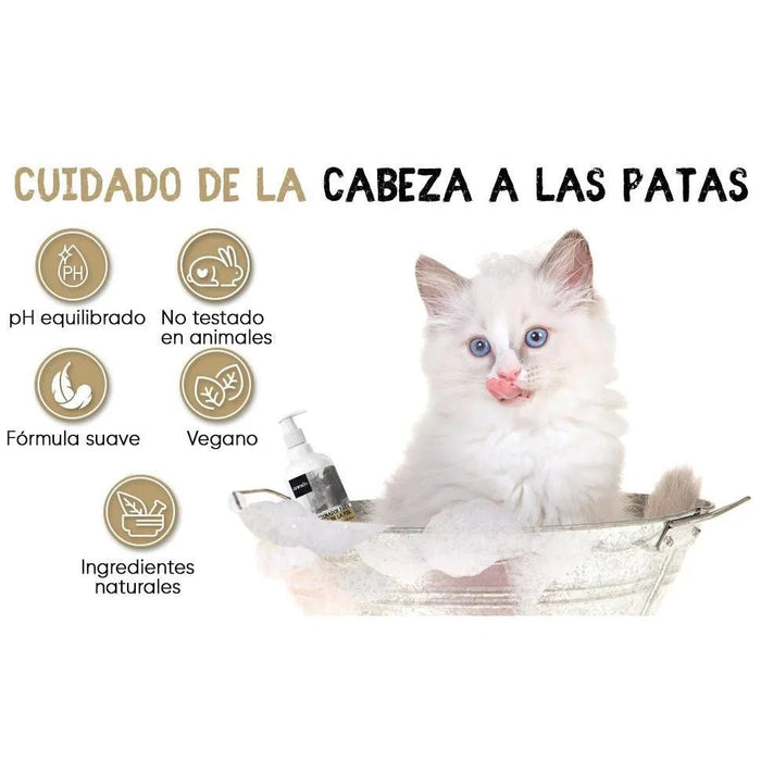 Condicionador para cães e gatos (500 ml) - Hidratante e Desembaraçante para peles sensíveis, suave para todos os tipos de pêlo e raças, hipoalergénico com óleo de côco e lavanda - PetDoctors - Loja Online