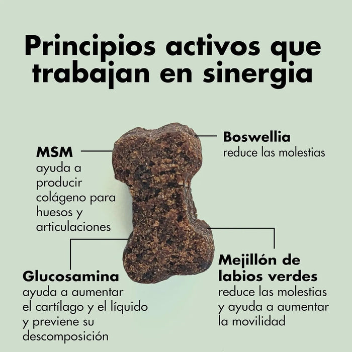 Condroprotetor de glucosamina e MSM, fortalece os ossos e as articulações, 100 unidades com sabor a frango - 1 unidade diária (Belly®) - PetDoctors - Loja Online