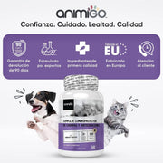 Condroprotetor e anti - inflamatório para cães e gatos, 120 comprimidos mastigáveis, com glucosamina condroitina, MSM, ácido hialurónico, canela e açafrão, para raças grandes e pequenas, articulações e anca - PetDoctors - Loja Online