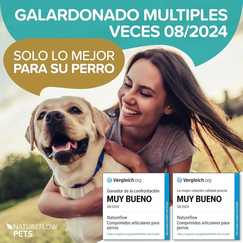 Condroprotetor para Cães com Mexilhão de Lábio Verde, Glucosamina e MSM | Natureflow - PetDoctors - Loja Online