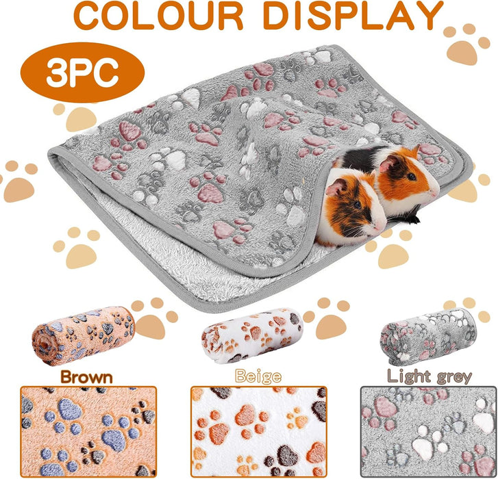 Conjunto 3 mantas macias, quentes e laváveis para cães ou gatos - PetDoctors - Loja Online