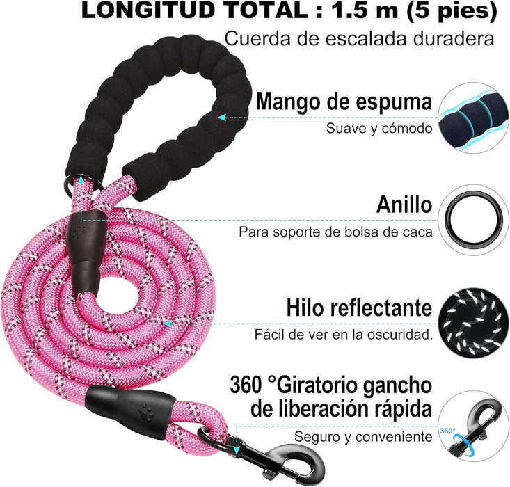 Conjunto de arnês refletor e trela para cão, ajustável e acolchoado - PetDoctors - Loja Online