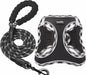 Conjunto de arnês refletor e trela para cão, ajustável e acolchoado - PetDoctors - Loja Online