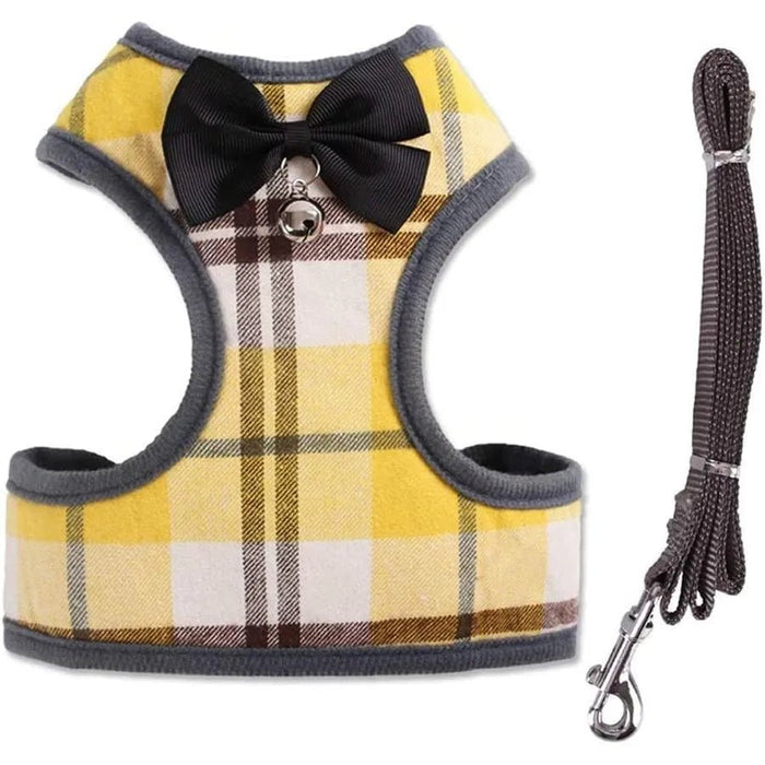 Conjunto de Trela e Arnês / Peitoral para Gatos ou Cães Pequenos, Macio e Respirável - PetDoctors - Loja Online