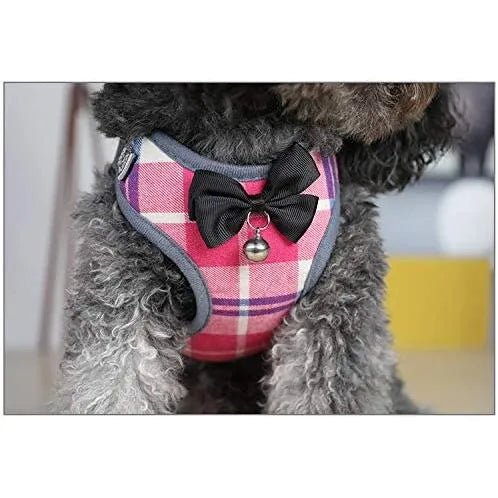Conjunto de Trela e Arnês / Peitoral para Gatos ou Cães Pequenos, Macio e Respirável - PetDoctors - Loja Online