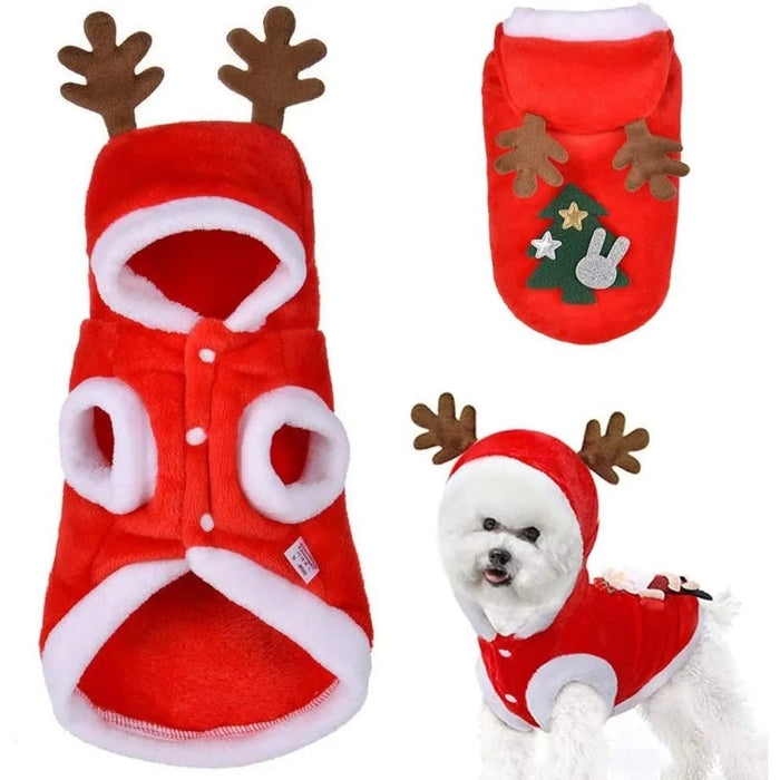 Conjunto Roupa de Natal para cão ou Gato ( 4 tamanhos) - PetDoctors - Loja Online