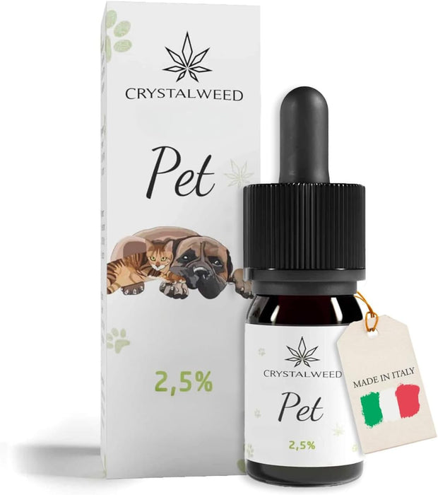 Crystalweed Azeite Pet | Óleo calmante e relaxante para cães e gatos, produto 100% vegetal para uso veterinário - PetDoctors - Loja Online