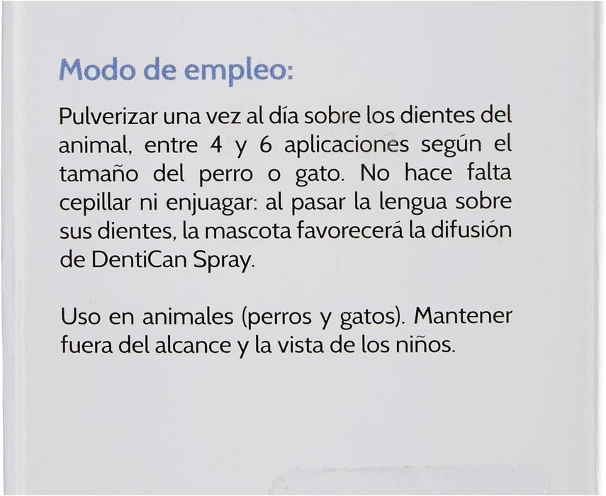 Dentífrico em Spray para Cães e Gatos - Dentican Spray dental, 125 ml - PetDoctors - Loja Online
