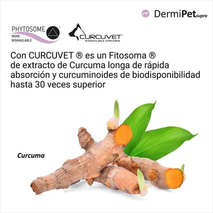 Dermipet Supra para Alergias e intolerâncias em gatos e cães - Botão Frutescens, Rihzoma Curcumae, Quercetina, vitamina C - PetDoctors - Loja Online