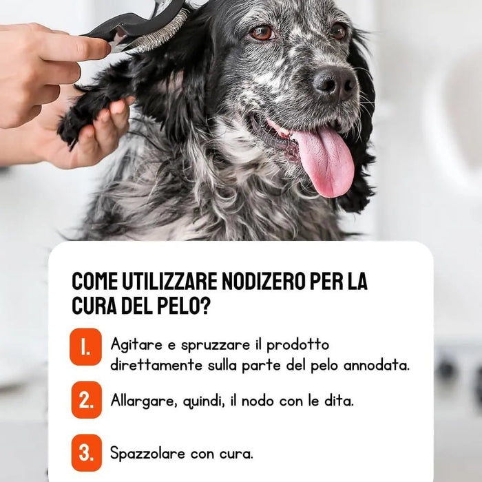 Desembaraçante de nós para cães ou gatos spray instantâneo - ideal para desfazer nós de pelo - evita a formação de nós - PetDoctors - Loja Online