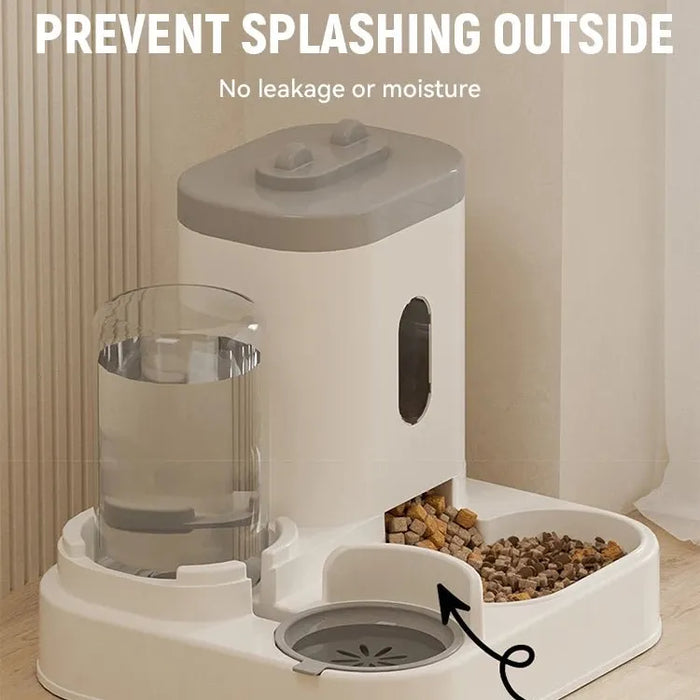 Dispensador de água e alimentos para gatos, com grande capacidade, abastecimento de água potável + recipiente de alimentos - PetDoctors - Loja Online