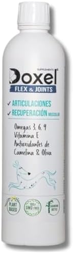 Doxel Articulações 1 L, Flex and Joints, óleo para cães, suplementos naturais nutricionais, antioxidantes, recuperação muscular, sistema imunitário reforçado - PetDoctors - Loja Online