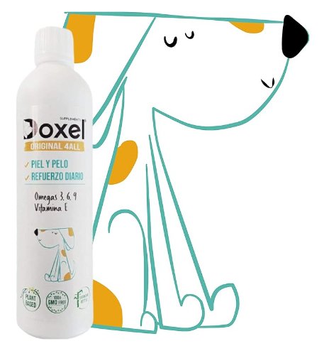 DOXEL Original 4ALL - Óleo para cães | Suplemento natural, sistema imunitário reforçado, articulações saudáveis, pêlo brilhante, pele saudável, ácidos gordos ômega 3 6 9, vitamina E - PetDoctors - Loja Online