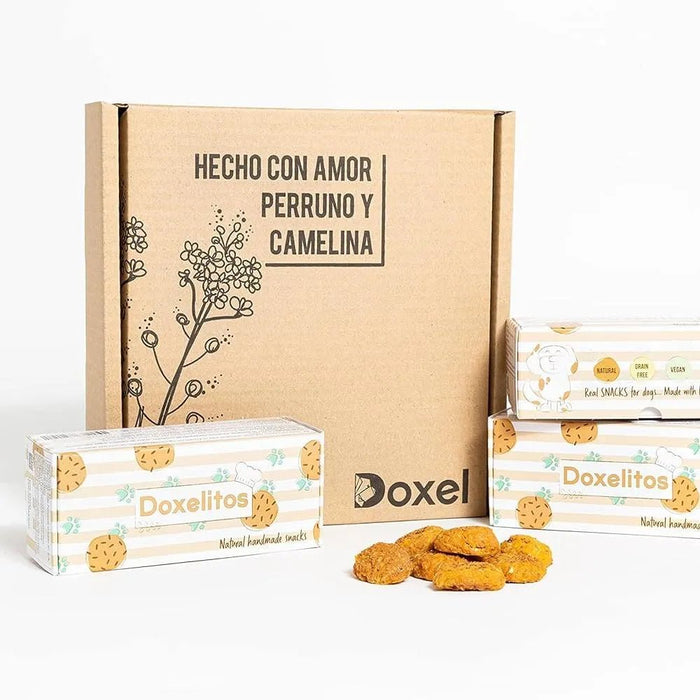 Doxel Supplements - Snacks para cães 100% naturais | Doxelitos | Cães de todas as raças e idades, fácil digestão, hipoalergénico e Grain Free | 3 caixas de oxelitos 25 unidades / caixa - PetDoctors - Loja Online