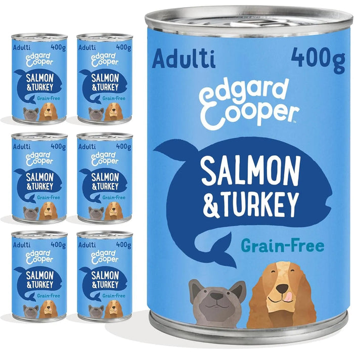Edgard & Cooper Comida húmida para Cães, Puppy e Júnior - Sem cereais 400 gr x 6 latas, alimentação saudável saborosa e equilibrada - PetDoctors - Loja Online