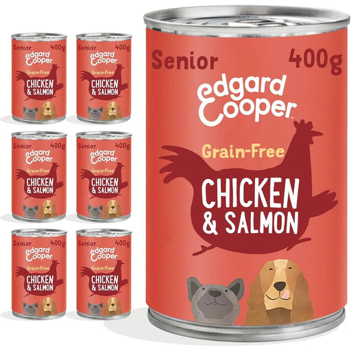 Edgard & Cooper Comida húmida para Cães, Puppy e Júnior - Sem cereais 400 gr x 6 latas, alimentação saudável saborosa e equilibrada - PetDoctors - Loja Online