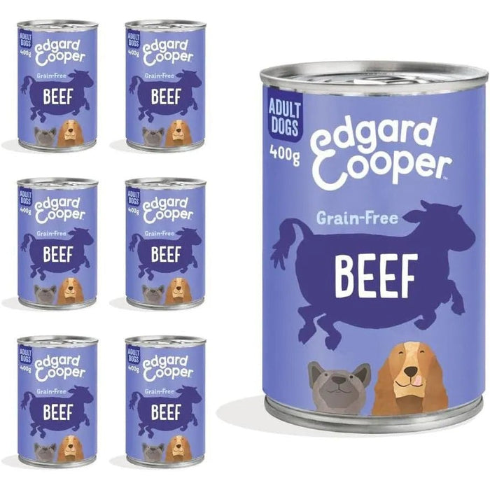 Edgard & Cooper Comida húmida para Cães, Puppy e Júnior - Sem cereais 400 gr x 6 latas, alimentação saudável saborosa e equilibrada - PetDoctors - Loja Online