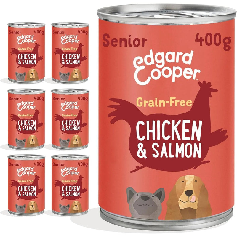 Edgard & Cooper Comida húmida para Cães, Puppy e Júnior - Sem cereais 400 gr x 6 latas, alimentação saudável saborosa e equilibrada - PetDoctors - Loja Online