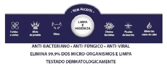 Effivet - Anti - Viral, Anti - Fúngico, Anti - Bacteriano (Spray de 60ml, 250ml e 750ml) - PetDoctors - Loja Online