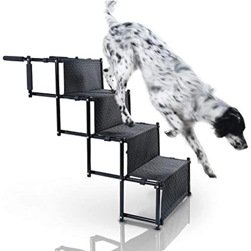 Escada de 4 degraus Dobrável e Transportável para Cães (Ajuda a Entrar e Saír do Automóvel) - PetDoctors - Loja Online