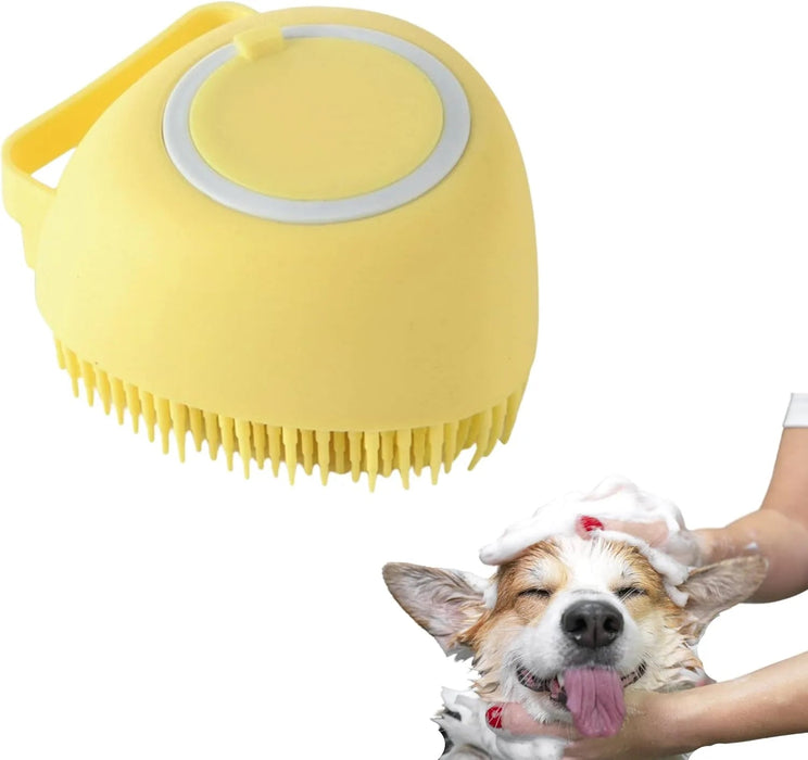Escova de banho e massagem, para animais de estimação, com auto - dispensador de champô - PetDoctors - Loja Online