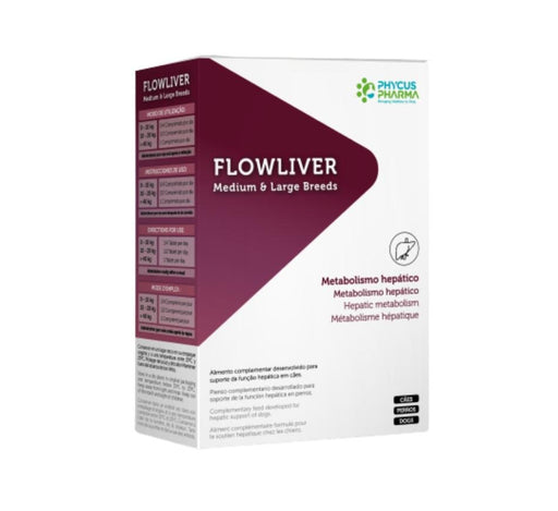 Flowliver comprimidos - Função hepática para cão (Caixa com 30 comprimidos - 1 comprimido por cada 40kg)) - PetDoctors - Loja Online