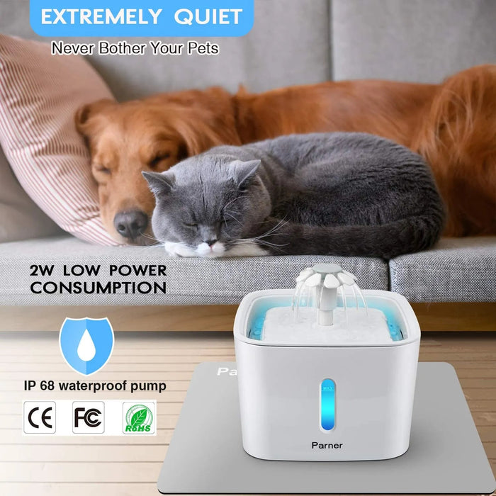 Fonte de Água Bebedouro 2,5 litros + 4 Filtros, para Gatos ou Cães - PetDoctors - Loja Online