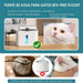 Fonte de água com sensor de movimento, para gatos e cães, 3,2 litros, bateria recarregável de 2600 mAh, bomba e filtro silenciosos (branca ou azul) - PetDoctors - Loja Online