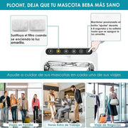 Fonte de água com sensor de movimento, para gatos e cães, 3,2 litros, bateria recarregável de 2600 mAh, bomba e filtro silenciosos (branca ou azul) - PetDoctors - Loja Online