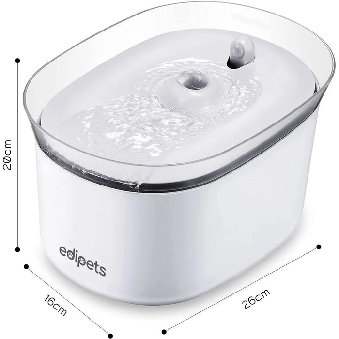 Fonte para Gatos, 2,5 Litros, Bebedouro Automático com Sensor de Infravermelhos + 2 filtros de carbono - PetDoctors - Loja Online