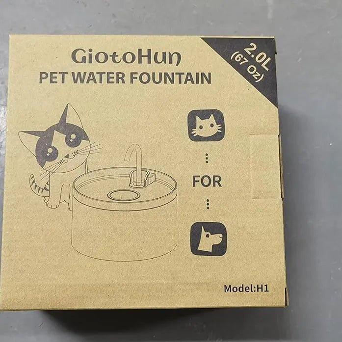 Fonte para gatos, bebedor para gatos em forma de torneira, bomba de água super silenciosa, dois padrões de fluxo de água - PetDoctors - Loja Online