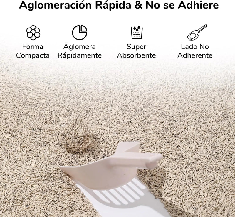 FUKUMARU Areia de tofu CHÁ BRANCO para gatos - areia aglomerante para gatos, tofu e bentonita para gatos, livre de pó e fácil de aglomerar, controlo de odores (chá branco), pode ser descartado na sanita - PetDoctors - Loja Online