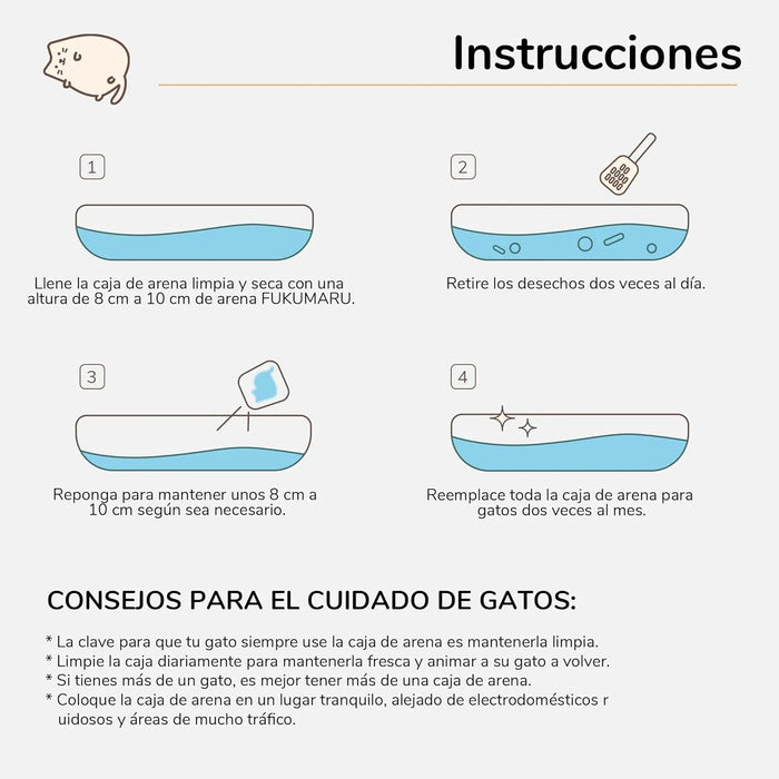 FUKUMARU Areia de tofu CHÁ BRANCO para gatos - areia aglomerante para gatos, tofu e bentonita para gatos, livre de pó e fácil de aglomerar, controlo de odores (chá branco), pode ser descartado na sanita - PetDoctors - Loja Online