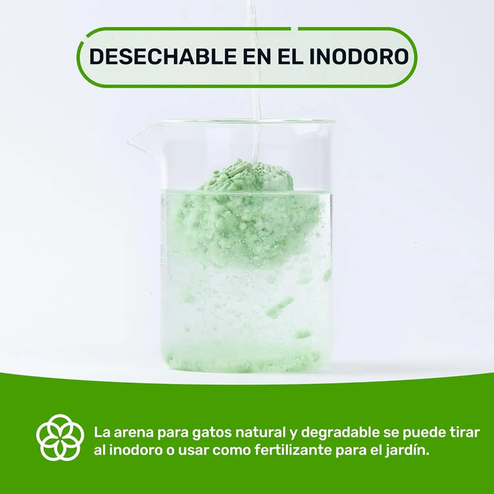 FUKUMARU Areia de tofu CHÁ VERDE para gatos - areia aglomerante para gatos, controlo de odores com aroma de chá verde, livre de pó e fácil de aglomerar, descartável em casa de banho - PetDoctors - Loja Online